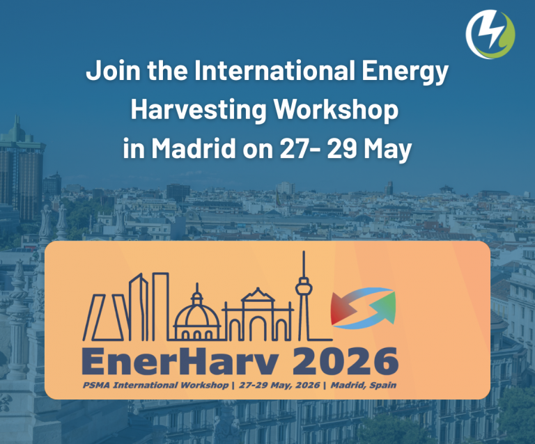 Join the 4th International Energy Harvesting Workshop in Madrid on 27- 29 May