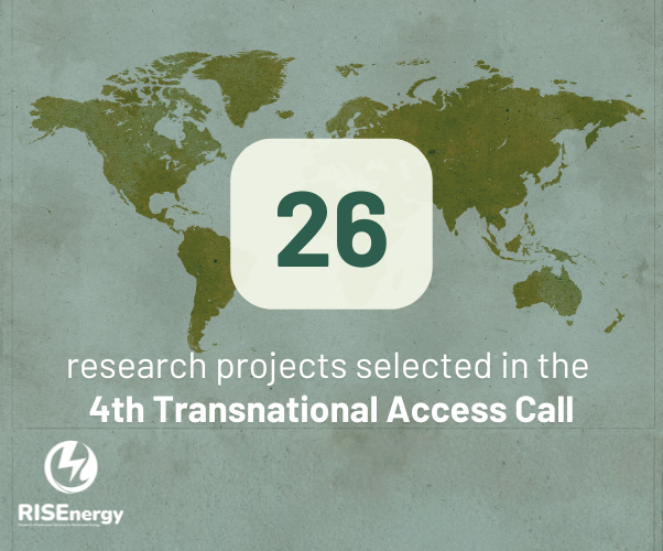 26 projects selected in fourth RISEnergy Transnational Access Call for funded access to research infrastructures