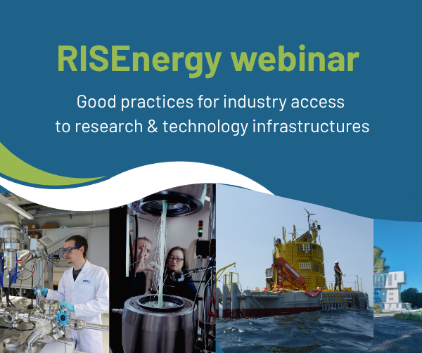 RISEnergy webinar explores good practices for industry access to research infrastructures